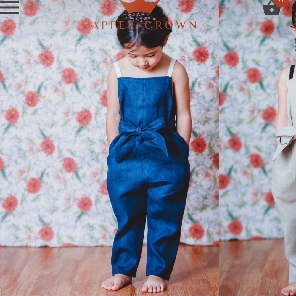 NWOT Dapper+Crown Emilia Cotton Jumpsuit